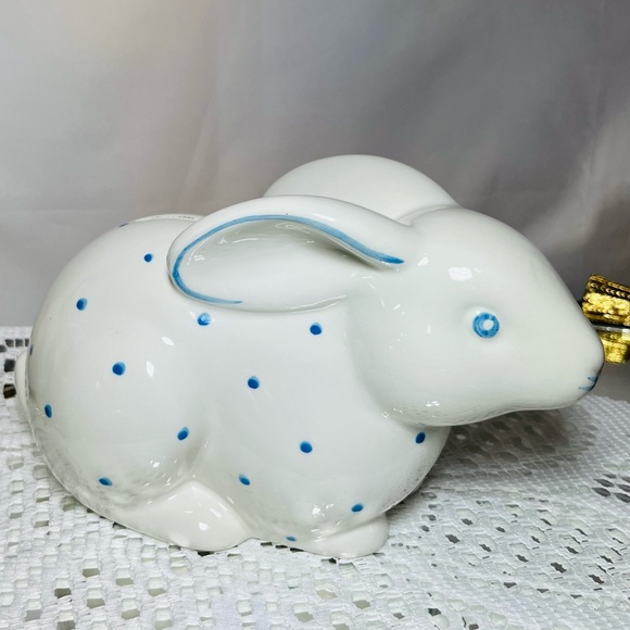 Vintage , Tiffany and Co, Bunny Money Box, Rabbit, Porcelain, Made in Italy - Picture 1 of 5